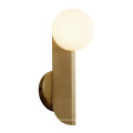 Unique design residential decoration soft lighting copper led wall light